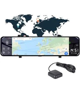 4G GPS Navigation Auto DVR 12 "Touchscreen Auto kamera Rückspiegel Android 8.1 BT Wifi 1080P Video recorder Dash Cam