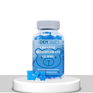 Gummies de créatine monohydrate en marque blanche, naturelles, végétaliennes, pour adultes, supplément de prise de poids pour hommes avec gestion de l'énergie - Product Image 1