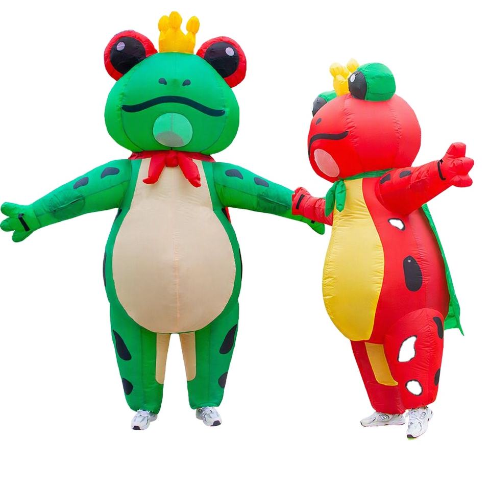 Stupid Slides Frog Prince Princess Inflatable Costume Animal Funny Party Performance ...