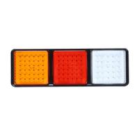 Feu arrière combiné pour camion et remorque, homologué Emark, grande taille, 12V/24V, IP67, 97 LED, avec fonctions d'indicateur, stop et marche arrière
