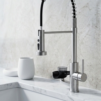 Rinse-tasses multifonction amélioré, 3 modes d'écoulement, rinçage puissant sans angle mort, nettoyage efficace, robinet de cuisine