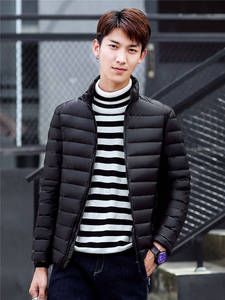 Chaquetas Acolchadas de Invierno con Capucha, de Nailon Negro, con Logotipo Personalizado, al por Mayor, para Hombre - Product Image 2
