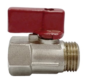 Mini Válvula de Latón Manual de 8mm para Sistemas HVAC y de Plomería, Resistente a Altas Temperaturas - Product Image 2