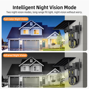 Cámara de Seguridad Exterior 4G con Panel <span class=keywords><strong>Solar</strong></span> de 18000mAh, Lente Triple de 3MP, Zoom 10X, Audio Bidireccional, Almacenamiento en la Nube, Sensor CMOS de 8W, Visión Nocturna Amplia - Product Image 6