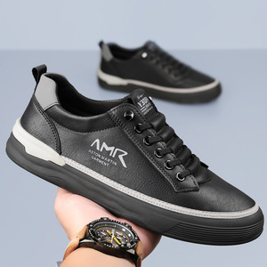 Zapatillas Deportivas Amr de Lona con Suela de Goma Blanca, Zapatos de Moda Casual para Hombre - Product Image 3
