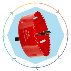 LZ 100MM 구멍 톱 이중 금속 톱 드릴링 도구 원형 톱