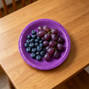 Juego de Vajilla Morada para Fiesta de 17 cm, Juego de 8 Elegantes Decoraciones para Mesa - Product Image 6