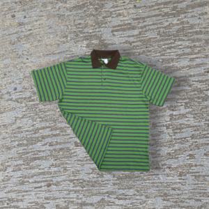 Chemise rayée pour homme, style streetwear, 100 % coton respirant, écologique, infroissable, à manches courtes, en tissu éponge ample pour l'été - Product Image 3