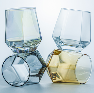 300ml 10oz vecchio stile colorato senza stelo esagonale vino Vodka vetro diamante whisky bicchieri Rock Whiskey - Product Image 6