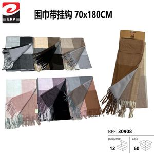 Bufanda Single Check Scarf 70x180Cm With Hook For Kids Accessories - Product Image 3