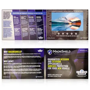 Usingwin 10.1 Inch Lcd Reclame Video Brochure Blanco Voor Zakelijk Boek Lcd Video Fotoalbum Met Type-C Poort