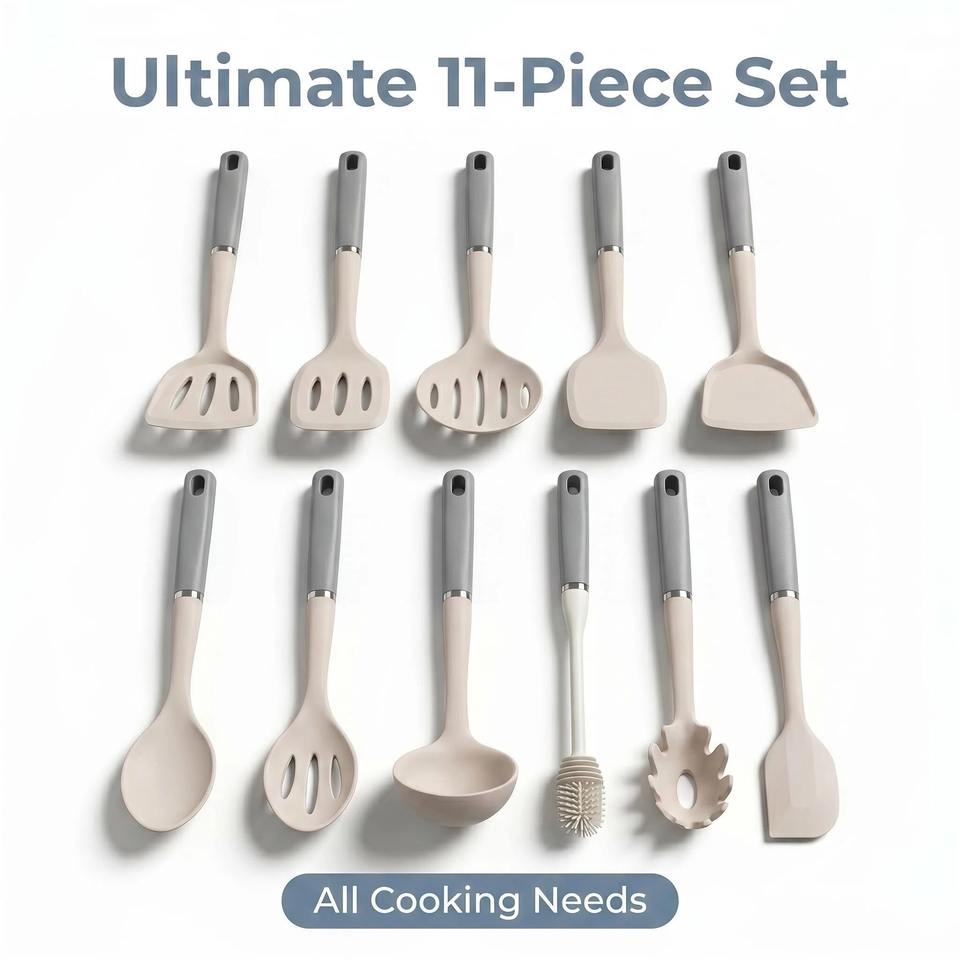 Wholesale Premium Kitchen Utensils Set Non-Stick Silicone Cooking Tools ...