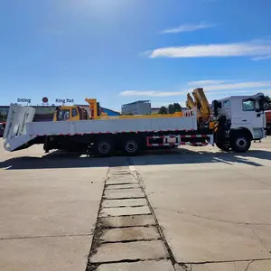 Harga Pabrik Shacman F3000 6/8x4 Truk Derek Teleskopik Terpasang di Truk Bak Datar/Terlipat 6/8/10/12/16 Ton dengan Tangga Belakang - Product Image 6