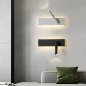 350度調整可能なスポット読書灯壁掛けLED壁ランプの横