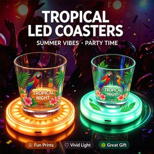 Posavasos LED Activado por Peso para Bebidas, para Recepciones de Bodas, Hoteles y Restaurantes, Alfombrilla Luminosa para Vasos, Directo de Fábrica - Product Image 2