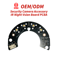 Panel de Visión Nocturna Infrarroja + Blanco de Doble Espectro IR 850nm 940nm, Accesorio para Cámara de Seguridad CCTV, Personalizado de Fábrica, Placa PCBA