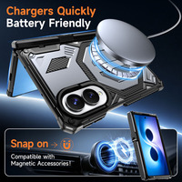 Funda Magnética Plegable para Teléfono con Bisagra de Eje Central, Protección Total a Prueba de Golpes para Samsung Galaxy Z Fold 8 Wide