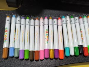 Crayons de cire lavables non toxiques pour <span class=keywords><strong>peinture</strong></span>, crayons de couleur soyeux en boîte avec poignée pour le dessin - Product Image 6