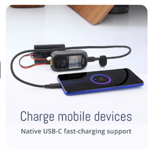 Chargeur rapide ToolkitRC M4 Pocket DC 80W 5A avec entrée XT30 XT60 et sortie USB-C pour batteries LiPo 1-4S - Product Image 3