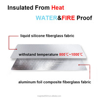 Pochette de stockage pour batterie au lithium ignifuge en fibre de verre, résistante à la chaleur, sac de sécurité pour batterie Lipo, enveloppe pour batterie externe et documents