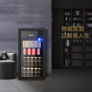 Wine Beverage Cooler 112L Glass Door Refrigerator For Home And Commercial Use - Product Image 2