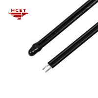 Thermistance NTC HCET MF52D 10K Valeur B 3950, capteur de température époxyé avec fils et borne personnalisable pour batterie EV et usage domestique
