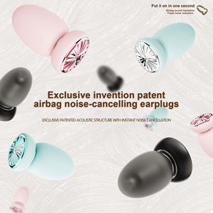 Tappi per Orecchie CE con Airbag, Isolamento Acustico, Pieghevoli, in Silicone Morbido, per Riduzione del Rumore, Russamento e Protezione dell'Udito - Riutilizzabili - Product Image 4