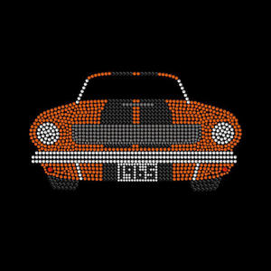 Ford <span class=keywords><strong>Mustang</strong></span> Bling Rhinestone Diseño Plantilla Hotfix Crystal Iron-on Patch para camiseta Diseño de coche personalizado - Product Image 1