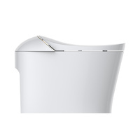 Toilet pintar otomatis multifungsi, Toilet cerdas keramik Bidet Toilet kamar mandi Toilet pintar dengan Audio Bluetooth
