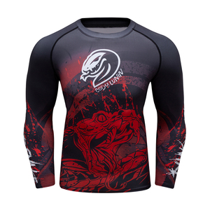 Rashguard de Jiu-Jitsu personnalisé Cody Lundin pour homme, motif serpent, pour entraînement BJJ, combat, sublimation, fitness, t-shirts pour hommes - Product Image 3