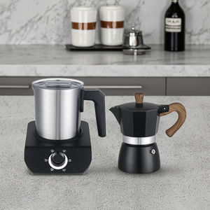 Cafetière et mousseur à lait à <span class=keywords><strong>brûleur</strong></span> unique 220V de style moderne breveté avec nettoyage facile pour la maison - Product Image 5