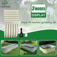 Huizhou Green Giant 32 ''de haut 9N1 Kit de lit de jardin surélevé en métal ondulé galvanisé modulaire jardinière boîte à fleurs pour le jardin