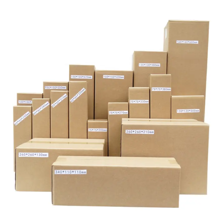 Manufacturer Custom Logo Recyclable Paper Cardboard Moving Printed Mailing Packaging Delivery Shipping Corrugated Carton Box