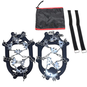 Crampons anti-glace 28/32 dents en acier inoxydable pour surfaces hivernales, neigeuses, humides, sauvetage, escalade, terrain glacé TOUR - Product Image 1
