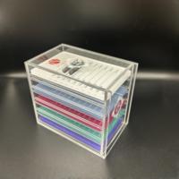 Boîte de rangement vide en acrylique pour extensions de cils personnalisées de haute qualité en gros