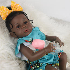 Poupée Reborn de 20 pouces, noire et brune, américaine, africaine, pour enfants, bébé, <span class=keywords><strong>bebe</strong></span>, bon cadeau, compagnons de jeu pour enfants - Product Image 2