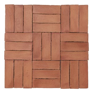 Piastrelle in Ceramica Chroma Corail 5x15 in Argilla Rossa per Pavimentazione Interna ed Esterna - Product Image 4