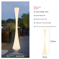 Lampe solaire LED DC IP65 en PVC, détachable, petite, pour sol, télécommandée, CRI 90 élevé, minimaliste, pour extérieur, jardin, salon, chambre