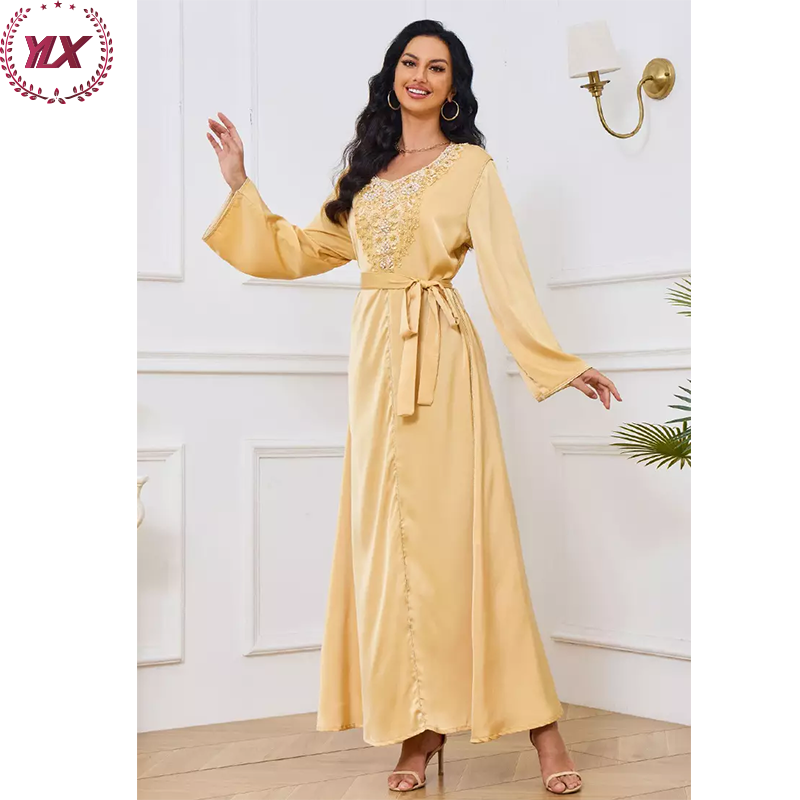 High Quality Straight Muslim Satin Modest