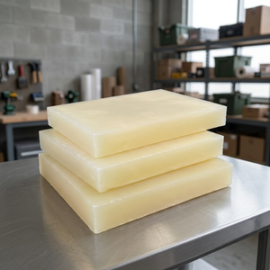 Cire de paraffine microcristalline en bloc solide jaune, matière première pour la fabrication industrielle - Product Image 1