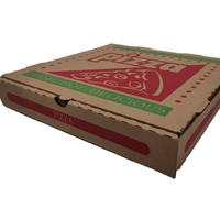 Emballage pour pizza personnalisé avec logo, 7/10/12 pouces, écologique, en matériaux recyclés, carton ondulé 3 plis, revêtement UV rigide, gaufrage mat