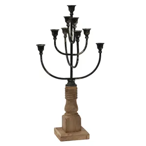Factory Direct Sales Wedding Table Top Wholesale Tall Metal 9 Arm Candelabra Centerpieces Decorative Rustic Candle Holder