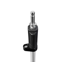 Poteau télescopique en aluminium de bonne qualité de 2,15 m avec niveau à bulle pour accessoires de topographie par station totale