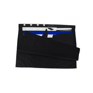 3X5FT Polyester tùy chỉnh Cổ Phiếu bền Punisher mỏng Dòng Màu Xanh USA cờ - Product Image 2