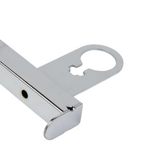 Supporto Regolabile in Acciaio Cromato Argento per Espositori a Parete, Staffa Singola 18*18mm per Tubi Quadrati e Rotondi 18*18mm - Product Image 5