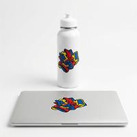 Impresión de pegatinas con logotipo troqueladas para exteriores, pegatinas impermeables de PVC/vinilo