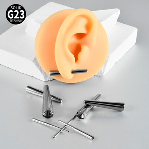 Groothandel Implantaat Kwaliteit Titanium Concave Conische Stretching Oor Taper Expander Invoegen Piercing Piercing Sieraden Voor Vrouwen Mannen - Product Image 1