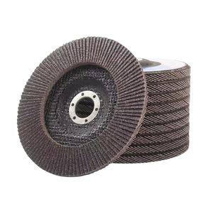 <span class=keywords><strong>Precio</strong></span> barato Entrega rápida Discos de aleta de 4,5 <span class=keywords><strong>pulgadas</strong></span> 4-1/2X7/8 \ "T27 120 Grit Sanding Wheels <span class=keywords><strong>Amoladora</strong></span> angular para acero inoxidable - Product Image 2