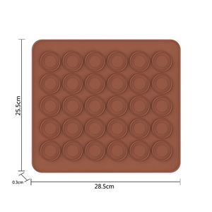 Tapis de cuisson en silicone personnalisés avec logo, résistants à la chaleur, petits, ronds, pour pâtisserie, avec cercles - Product Image 4