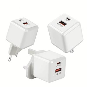 QC3.0 PD 20W ที่ชาร์จแบบเร็วอะแดปเตอร์ไฟแบบ A + C ที่ชาร์จแบบพกพาได้ที่ชาร์จ USB-C สำหรับสมาร์ทโฟน - Product Image 2